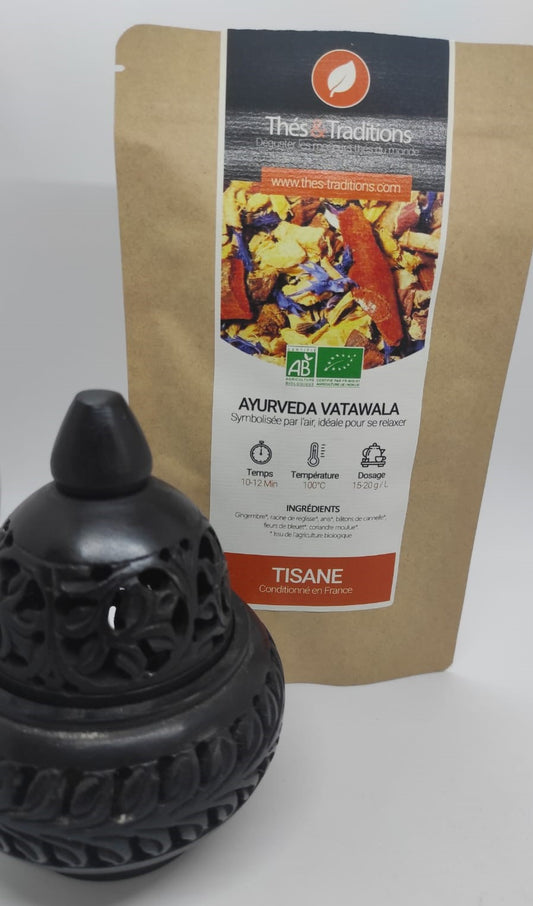 NOUVEAUTE TISANE AYURVEDIQUE VATA , paix interieure,relaxation,apaisement